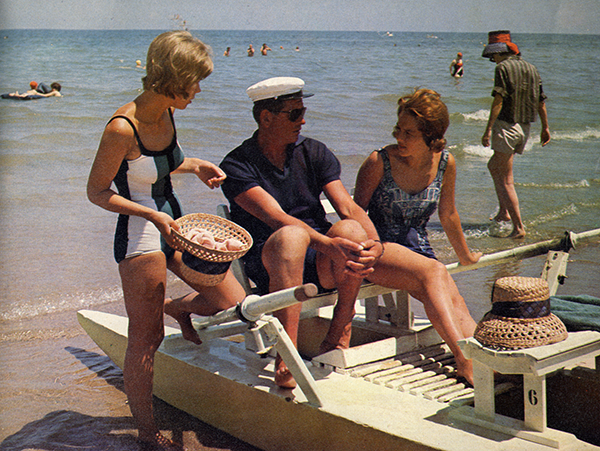 Bild ur Atlas Resors första broschyr, sommarsäsongen 1967. (Bild: Åke Larssons arkiv).